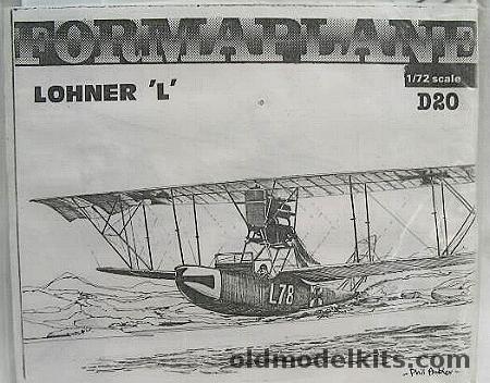 Formaplane 1/72 Lohner 'L' Fllying Boat, D20 plastic model kit